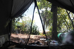 beach camping