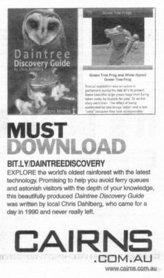 Cairns Post article Daintree Discovery Guide.
