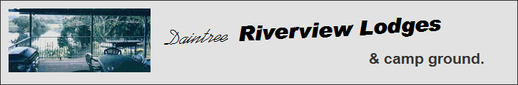Daintree Riverview Lodge banner.