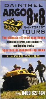Front page of Daintree adventure tours brochure.